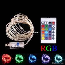 USB LED Fairy String Lights with Timer Remote Control Dimmab