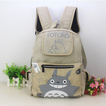 Chinchilla backpack Jun Miyazaki Canvas mens and womens school bags Shoulder bags Computer bags Leisure bags Anime peripheral bags