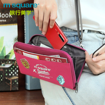 Messenger passport storage charter ticket holder abroad portable document bag protective cover multi-function one-shoulder female ins