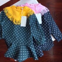 Handle lace girl doll skirt air cotton autumn winter long sleeve dress SU19-12 2