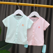 Baby clothes Summer thin jacket for men and women 6 months cardiovert short sleeve T-shirt toddler out half sleeve compassionate