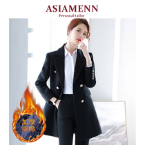 High-end professional suit hair coat women 2021 winter new and medium-length money