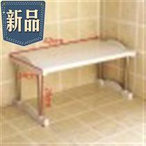 Single-layer shelf One floor plastic 2 compartments Household combination rack Small storage rack Storage rack floor