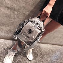 Net red backpack bag women 2022 new trend cross-body bag fashion Korean version of the wild trend street small backpack foreign atmosphere