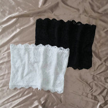 Lace wrapped chest sexy gathering woman with chest blouse anti-walking outer wearing small days and small shoulder-free strap