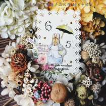 Judy handmade multi-material fine hollow lace frame hand account collage small card notes 15 pieces