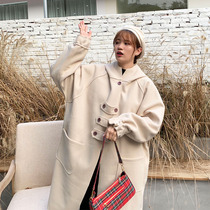Gats up for overweight pregnant women Great coat Winter thickened Fat MM200 catty Han version easy to get over the knee length Subcoat