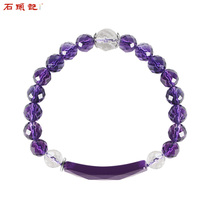Stone Ji Crystal Bracelet Agate Strings Cut Round Bead Handle