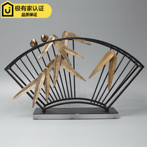 Modern new Chinese creative study model room hotel exhibition hall soft decoration home TV cabinet porch ornaments