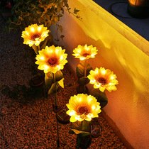 led solar light outdoor sunflower sunflower garden landscape district waterproof lawn light decorative light