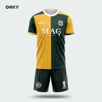 ORKY Vokai childrens football suit set Boys team Short Sleeve Jersey sports training uniform