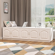 Can sit on the balcony cabinet bay window locker simple with door floor cabinet storage sundries cabinet shoe cabinet custom combination wardrobe