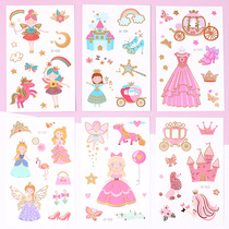 Tattoo stickers children stickers safe waterproof durable stickers for girls baby mermaid princess watermark stickers