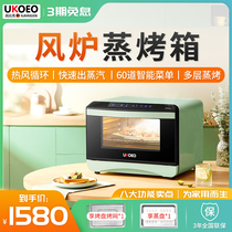 High Bick UKOEO Steam Oven T30 Home Tabletop Small Steamer All-In-One Baking Oven Multipurpose Stove