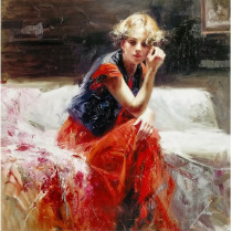 K364 (Italy) Pino Daeni (Pino Daeni) character painting online gallery