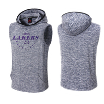 Spring and summer sportswear sleeveless hooded sweatshirt training uniform basketball sports vest bottoming training appearance clothing