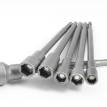 Lengthened colour steel tile nail drilling tail screw wind batch sleeve head lengthened batch head dovetail nail hand electric drill pull 8mm10mm
