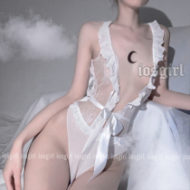 iosgirl lace wooden ear strap sexy temptation pajamas devil 9421