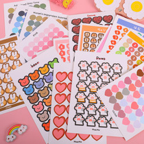 Girl Hyuna wind hand account material sealing stickers Rabbit love stickers label stickers iPad mobile phone shell wall decoration