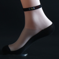 Mens silk stockings summer thin crystal socks thin non-slip cotton sole medium hose socks socks socks spring summer socks men