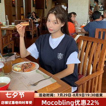 moocobling Korea 22 Summer June Womens Day Faculty College Wind Impairment V Collar External Lap