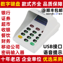 Wallabies anti-peep password input with voice broadcast keypad mobile front desk cashier supermarket Securities USB