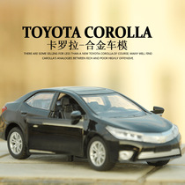 1:32 alloy carolla car die pendulum piece Acoustic Light Return Force Simulation Child Toy Car Model