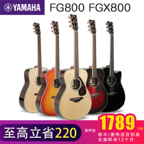 YAMAHA Yamaha guitar FG800 folk single board electric box 40 41 inches male and female students self-study beginners