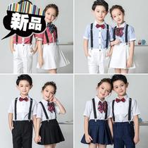 Childrens clothing boy small host q summer performance Suit Girl summer wedding flower girl dress