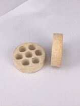Seven-star sheet Seven-hole heat resistant insulating sheet electric hot bar heating stick ceramic refractory cake