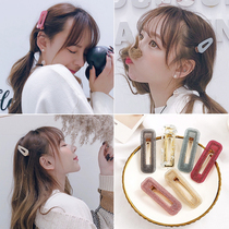 Net red side hair clip ins side clip Hair accessories Female adult headdress hair card bb clip girl girl heart bangs clip