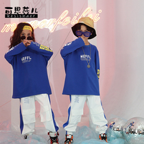 Kesha Boy Spring and Autumn Hip Hop Handsome Performance Girls Jazz Dance Childrens Street Dance Set Leisure Tide Card