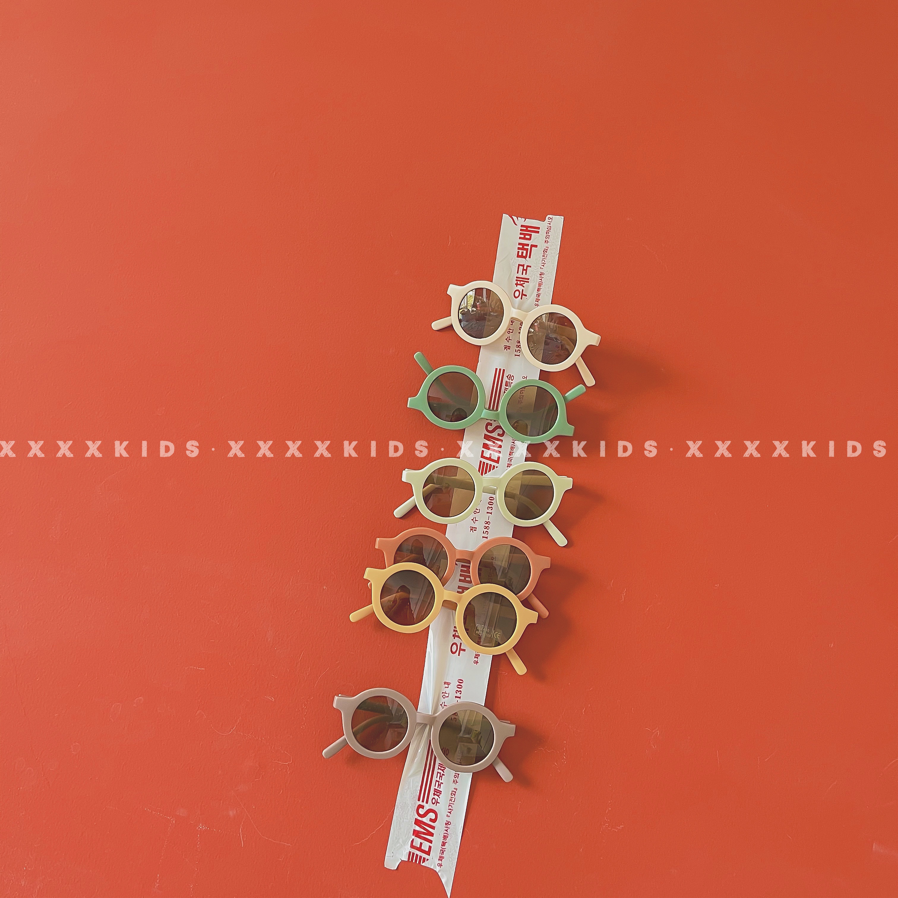 xxxxkids Internet celebrity explosion children's concave shape sunglasses multi-color optional Korean style ins style cute fashion photo