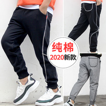 2021 new boys sports pants childrens pants pure cotton casual pants spring pants boys health pants in the big childrens tide