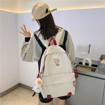 School bag female middle school students 2021 new junior high school students backpack ins Japanese campus large capacity girl backpack