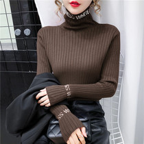 Turtleneck sweater base shirt Women in autumn and winter with 2020 new slim body slim inner take foreign style long sleeve knitted top