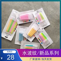 Birthday Candle Adult Childrens Creativity Festival Party Decorated Egg Pastry Water Ripple Small Thread Smoke-free Candle
