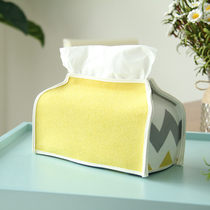 Original yellow modern minimalist paper towels box Popwind striped cramping paper towels paper towels paper towels containing boxes