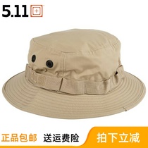 American 5 11 fishermans hat camouflan bony hat 511 Summer outdoor sun-shading round side hat 89422 Tactical hat