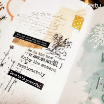 Judy hand shop hand book decorative sticker hand book vector typewriter English alphabet large sheet 4 pieces