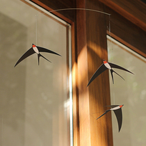 Du Cang Life Flensted Mobiles Danish Charm Wind chimes Hanging jewelry Swallow pendant Room decoration