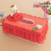 Cute bear tissue box creative carton carton carton carton lace large tissue tissue drawer