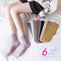 Ice Socks Socks summer thin tube socks breathable summer stockings pile socks womens tide yoga socks home