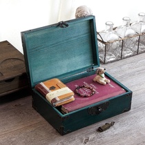 Solid wood with lock box rectangular finishing storage box containing box large number of boxes wooden box password items