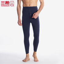 Three-gun warm pants men thick and cold resistant velvet double mens trousers winter autumn pants thick middle-aged and elderly 60821