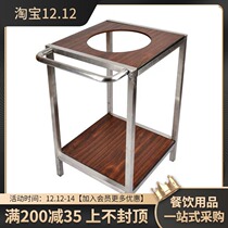 Malatang new vegetable basin acrylic optional basin stand pickup vegetable basin stainless steel bench display