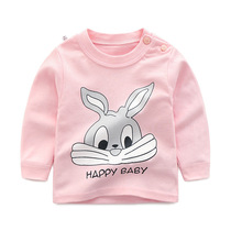 7 8 9 9 9 6 months baby child autumn T-shirt 0-1 half-year-old half female baby 2 to 3 years old boy coat base shirt