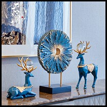 Rsemnia simple creative European-style entryway ornaments Home living room Nordic deer handicraft decoration TV cabinet