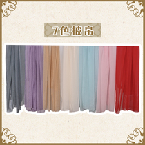 Chi Xia original accessories Hanfu silk Tang collar chest accessories solid color wild nine-color multi-color