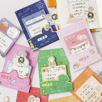 Small World Post-it notes salt cute cartoon character hand account diy decoration message note paper material paper